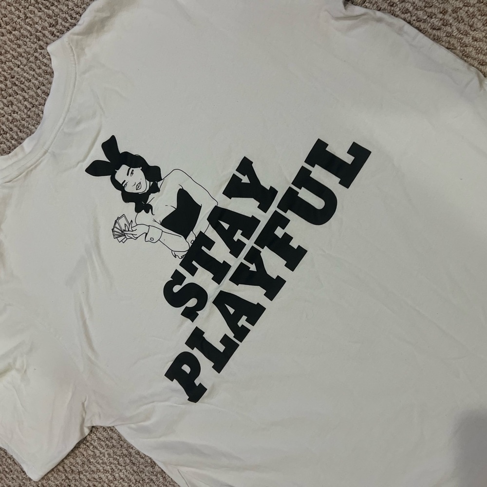 PLAYBOY White Short Sleeve Tee